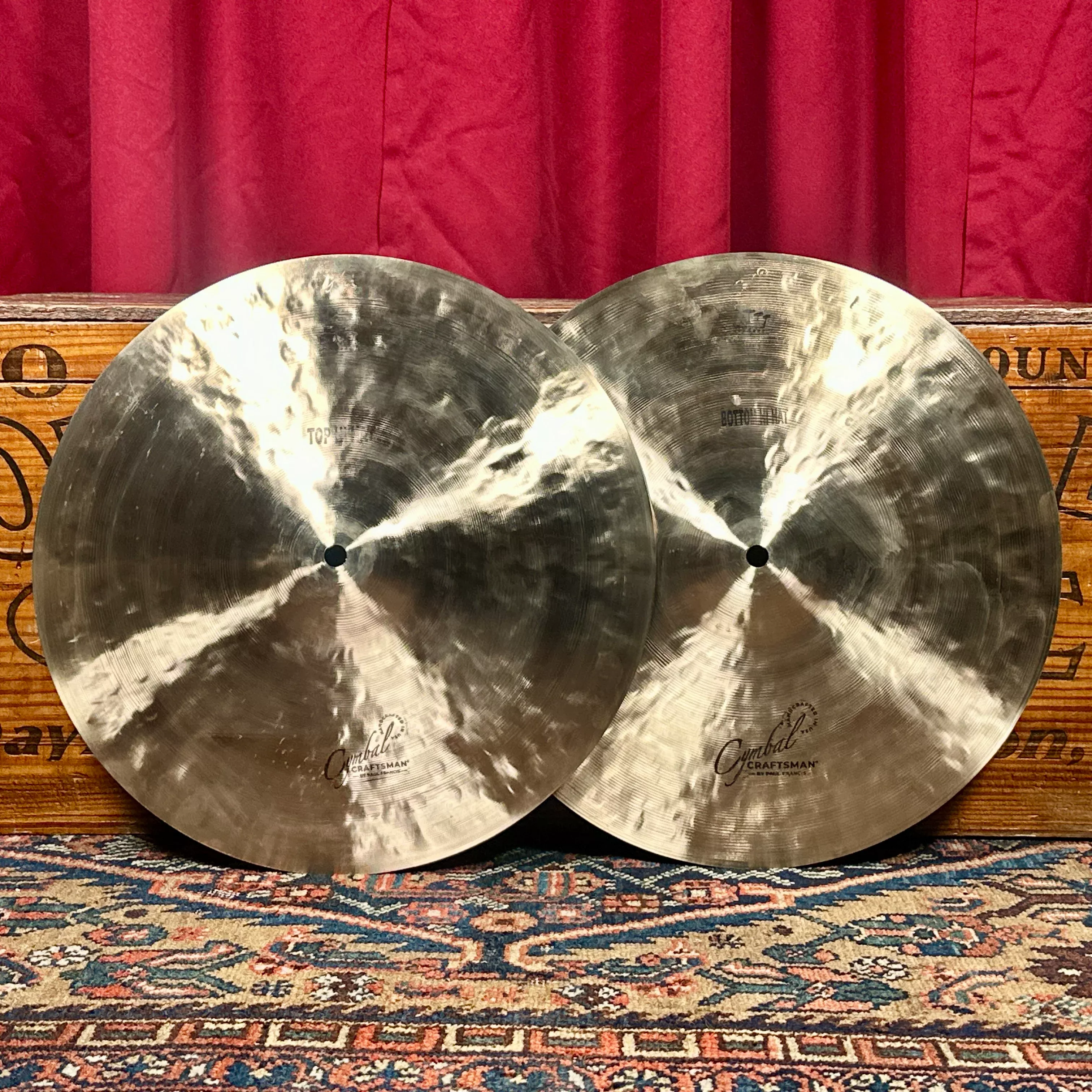 14" Cymbal Craftsman EAK Style Hi-Hat Cymbal Pair 1048g/1298g *Video Demo*