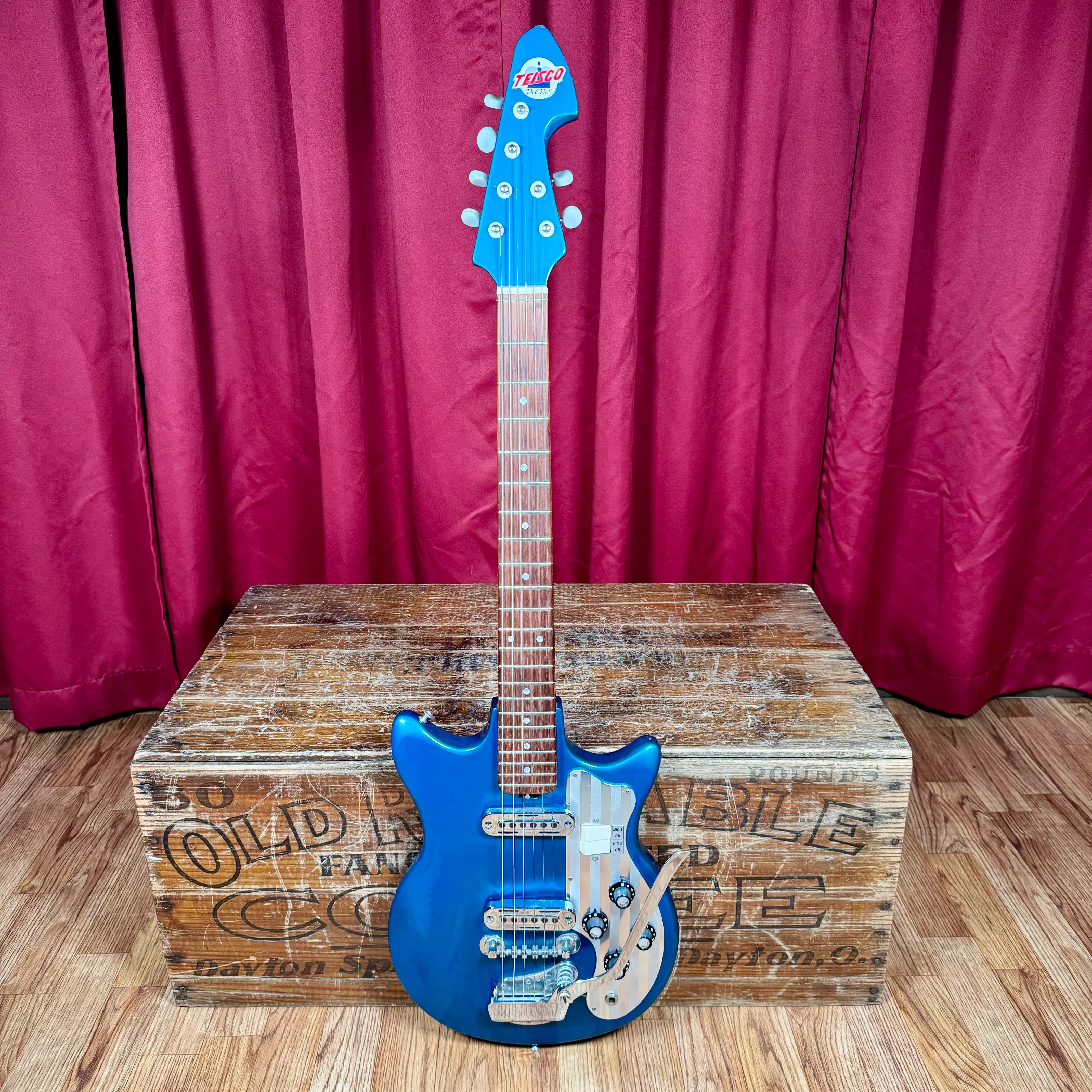 1965 Teisco Del Rey ET-201 Electric Guitar Blue