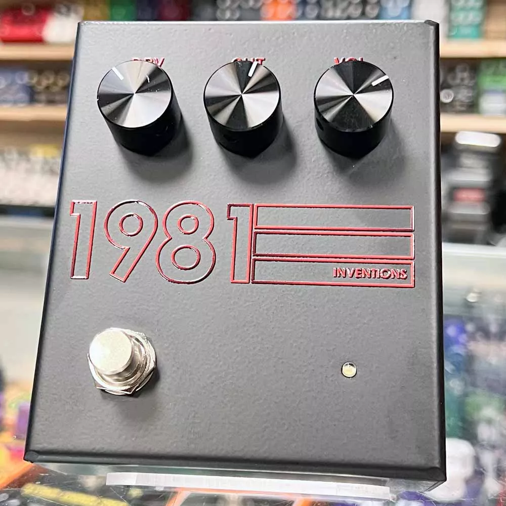 1981-inventions-drv-no-3-black-redpreamp-distortion-pedal 1981 Inventions DRV No. 3 - Black and RedPreamp/Distortion Pedal