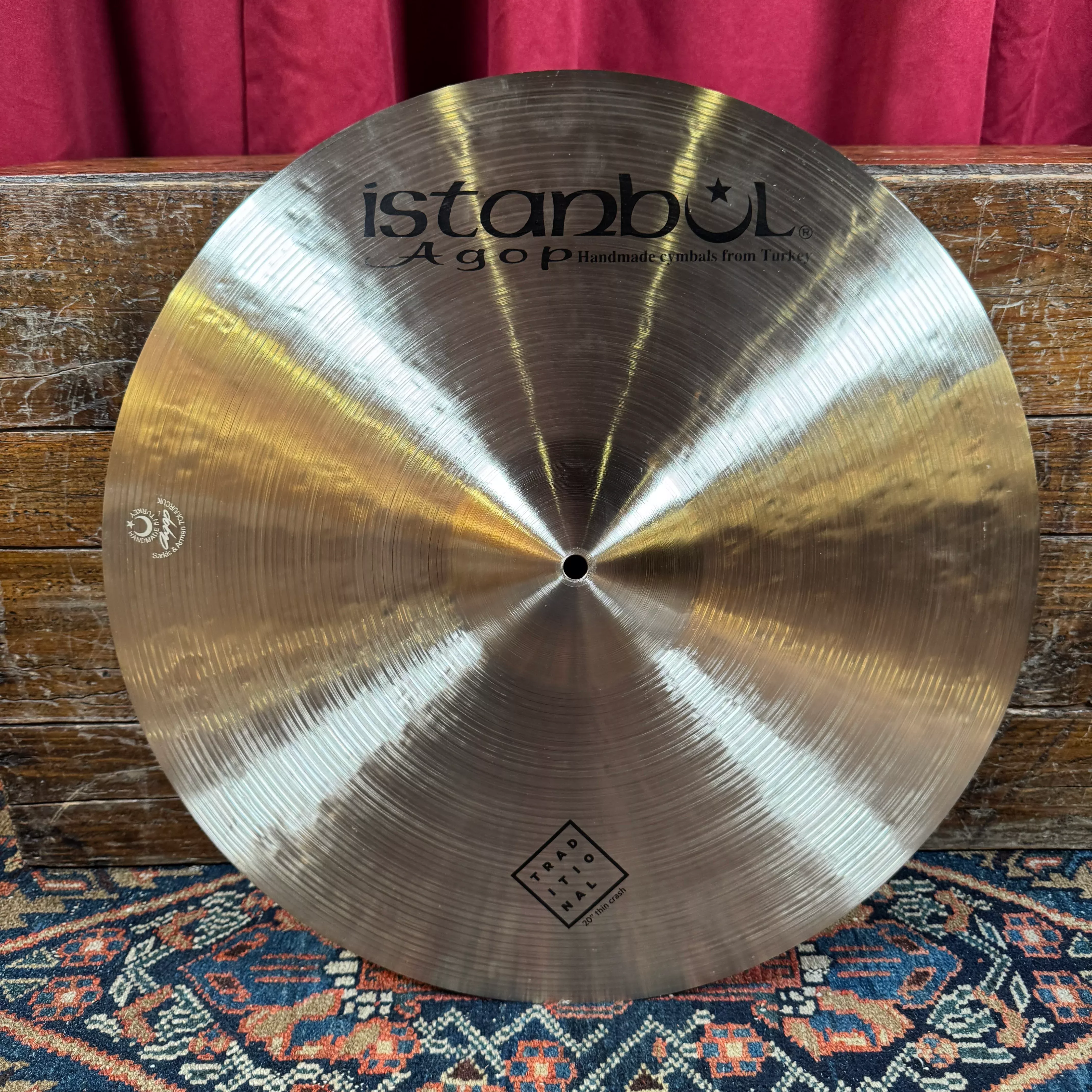 20" Istanbul Agop Traditional Thin Crash Cymbal 1668g *Video Demo*