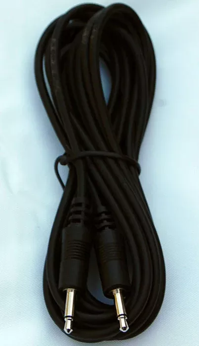 3.5mm Patchcord - 6 FOOT single (black)