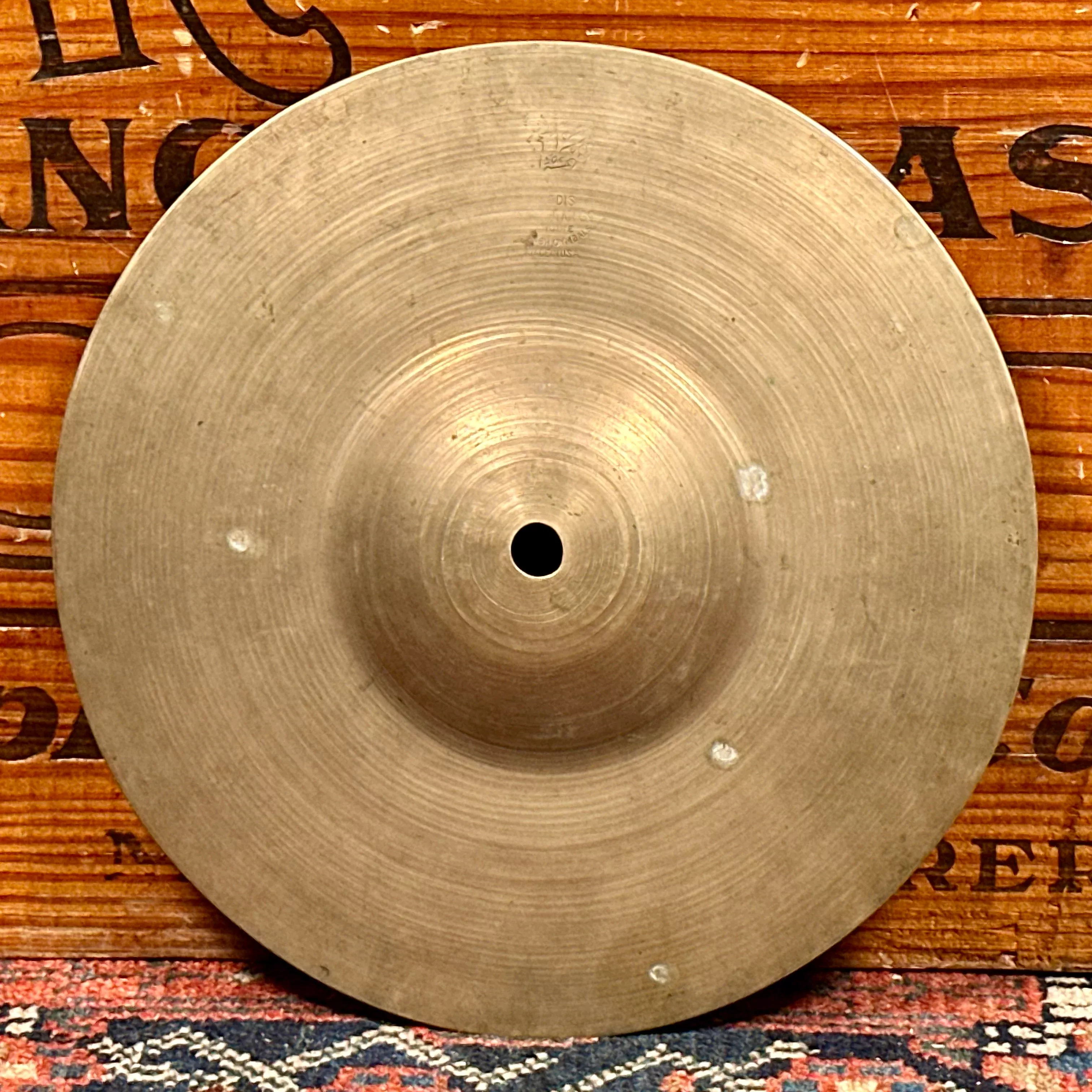 9" Zildjian A 1940s 1st / 2nd / Pre-Trans Stamp Splash Cymbal 190g