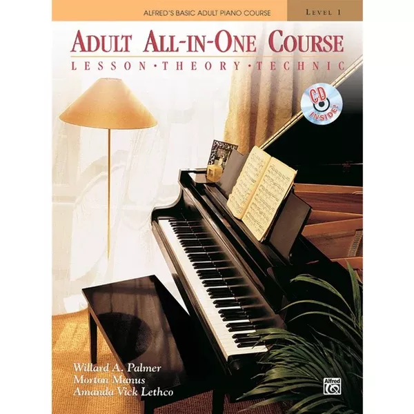 alfred-005756-alfred-s-basic-adult-all-in-one-piano-course-book-1-w-cd ALFRED 005756 Alfred's Basic Adult All-in-One Piano Course, Book 1 w/ CD