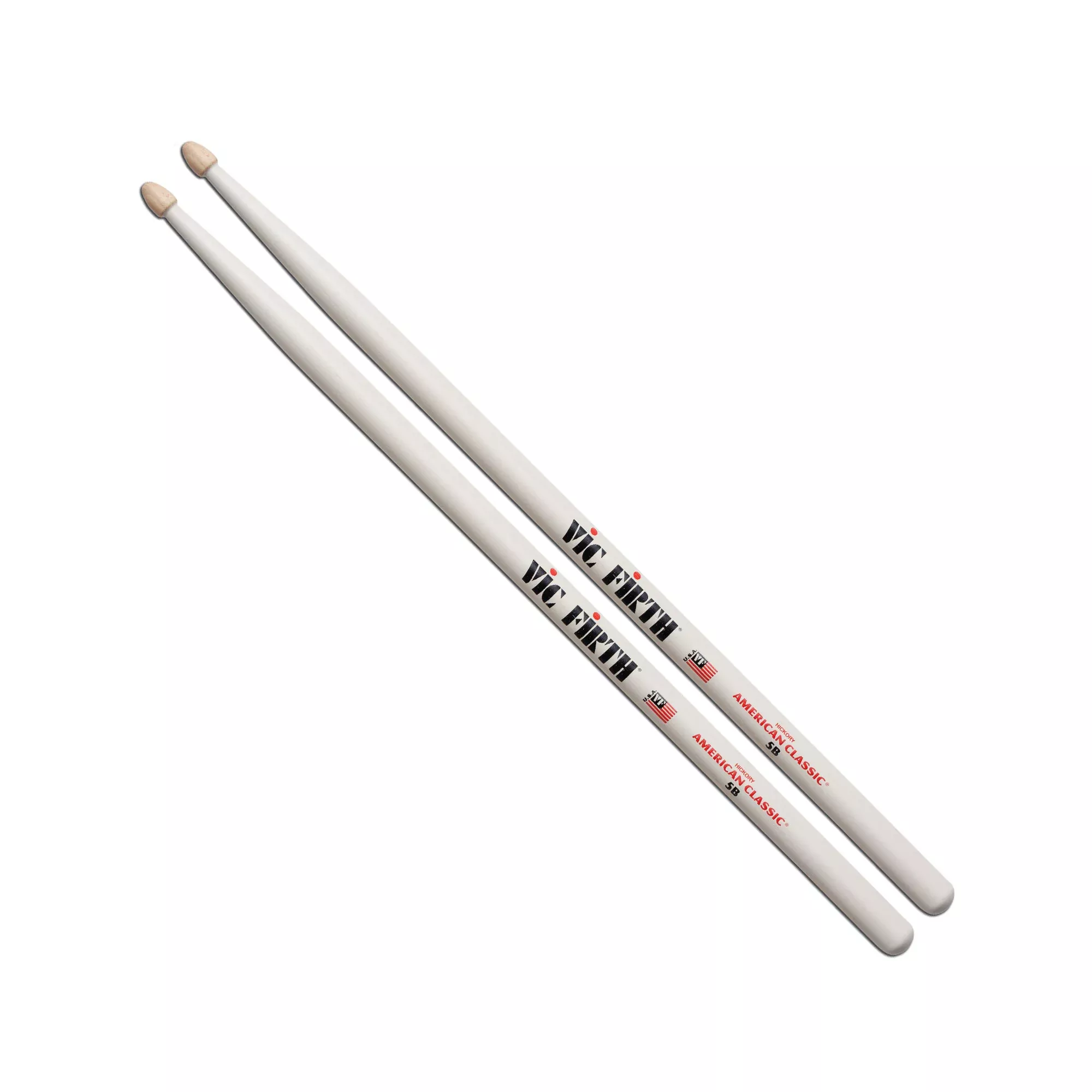 American Classic 5B White Drumsticks
