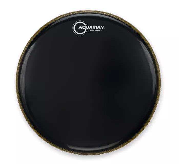 Aquarian 10'' Classic Clear Video Gloss Black Drumhead