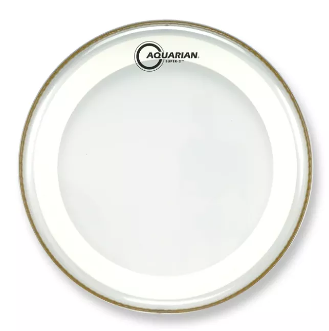 Aquarian 10'' Super-2 Clear w/Studio-X Ring Drumhead