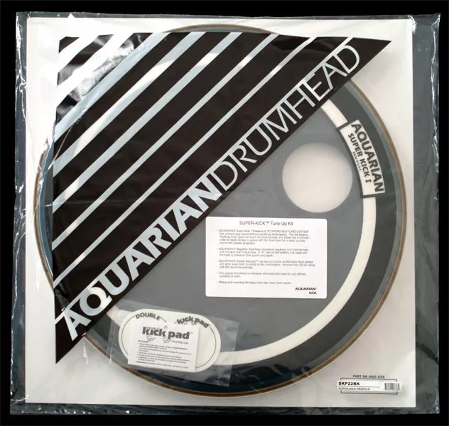 Aquarian 18'' Regulator/Super-Kick I Bass Drumhead Prepack