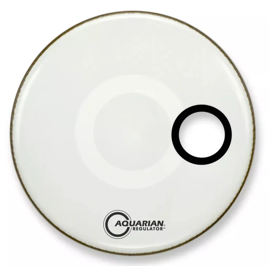 aquarian-regulator-rsm22wh-22-bass-head-offset-hole-white Aquarian Regulator RSM22WH 22" Bass Head Offset Hole White