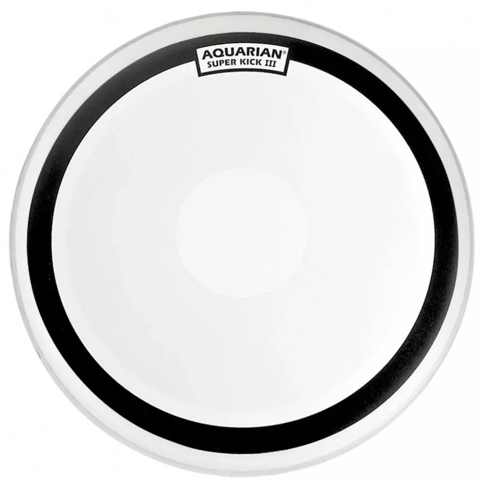 aquarian-skiii16-16-super-kick-3-coated-1ply-w-power-dot-white Aquarian SKIII16 16" Super-Kick 3 Coated 1ply w/Power Dot White