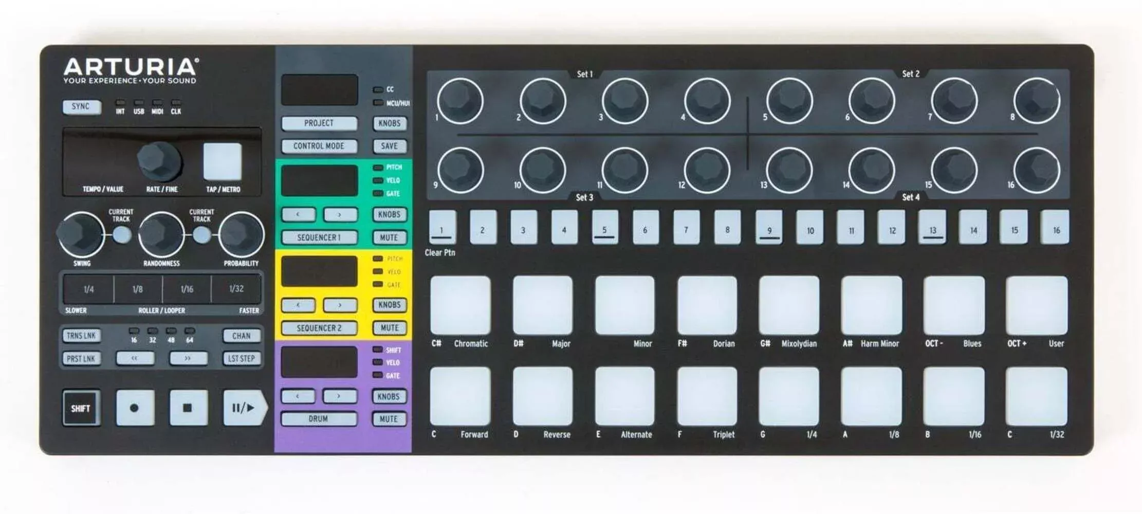 arturia-beatstep-pro-black-edition-14-cv-gate-cable-kit Arturia Beatstep Pro Black Edition + 14 CV/Gate Cable Kit