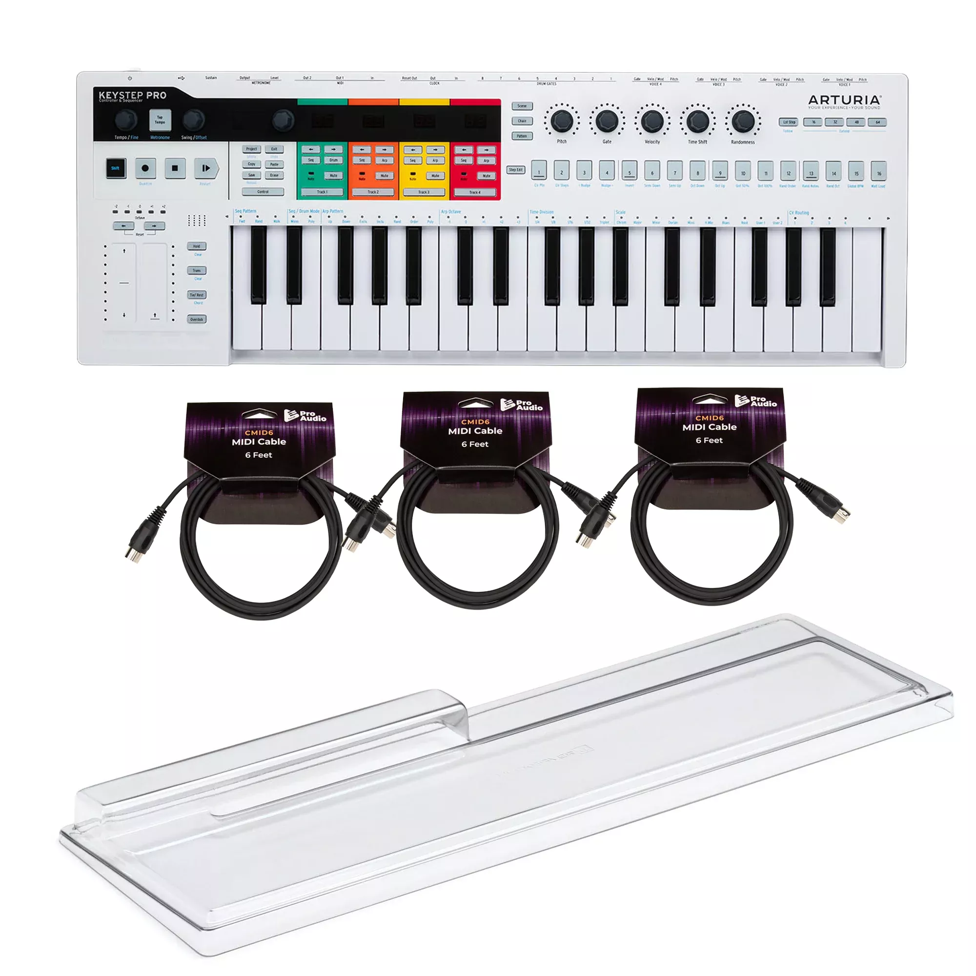 Arturia KeyStep Pro 37-Key Controller/Sequencer USB/MIDI/CV Keyboard Controller