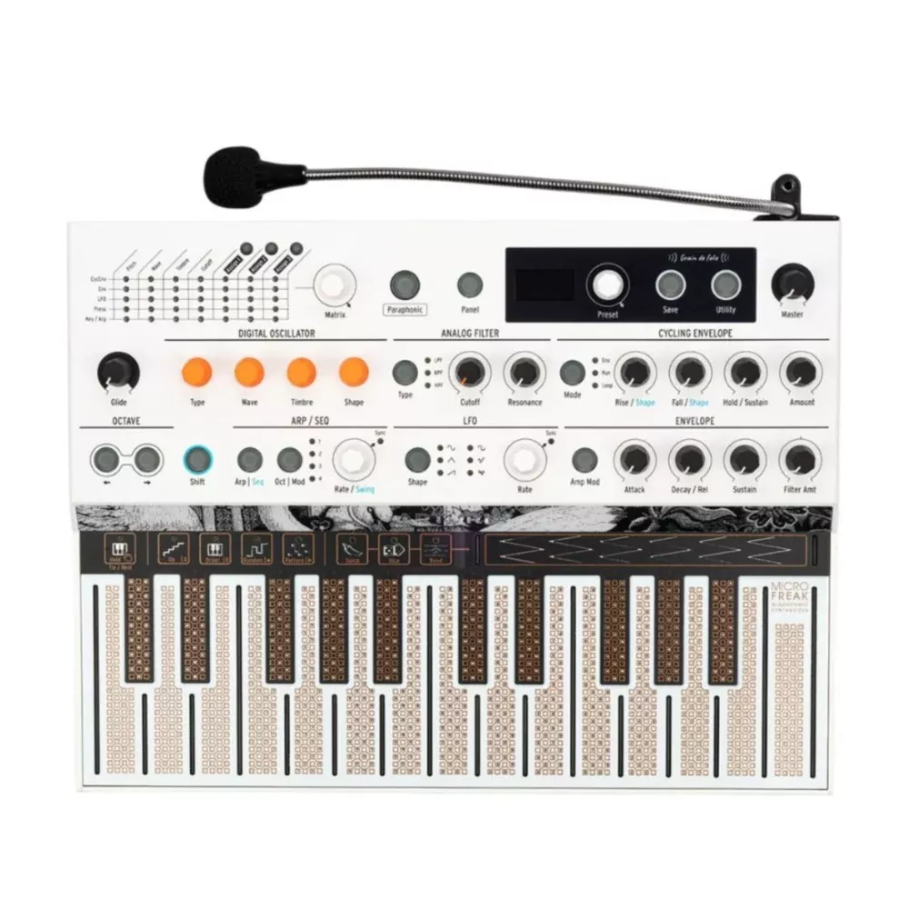 Arturia MicroFreak Vocoder Edition White Synthesizer with 16 Frequency Bands