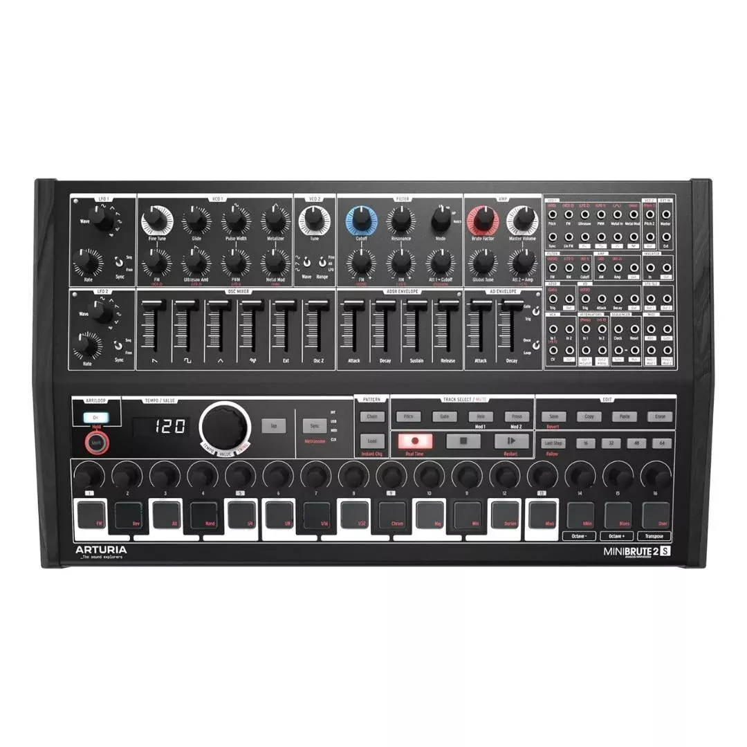 Arturia MiniBrute 2S Semi-Modular Analog Synthesizer and Step Sequencer