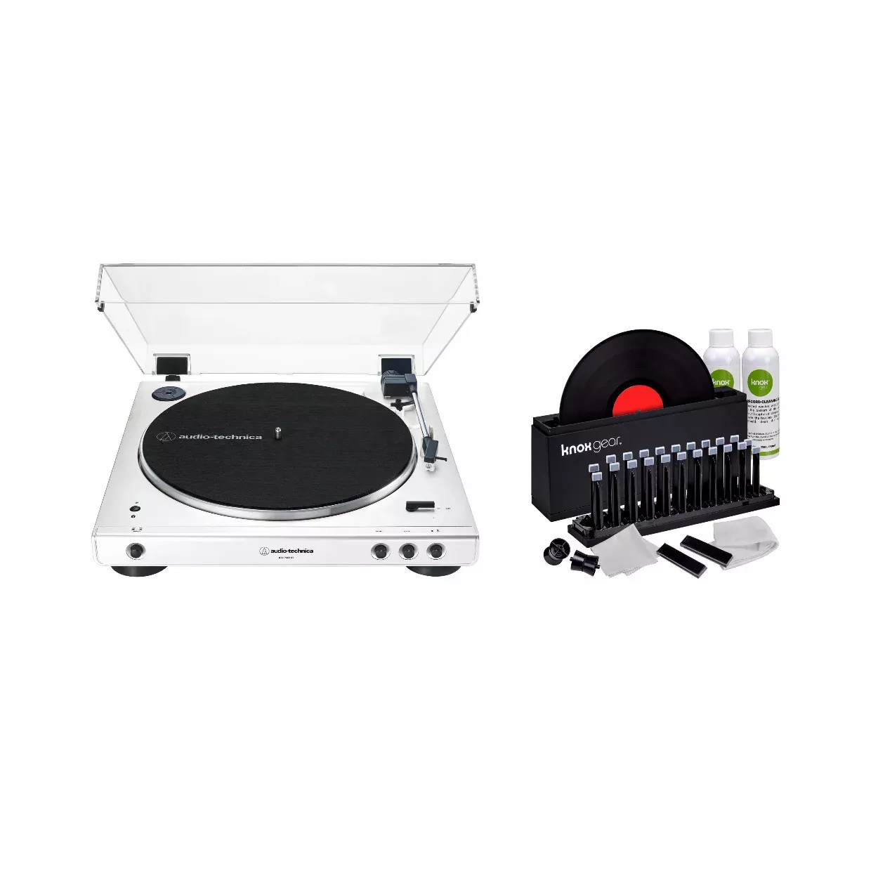audio-technica-at-lp60xbt-ww-bluetooth-turntable-white-with-vinyl-care-kit Audio-Technica AT-LP60XBT-WW Bluetooth Turntable (White) with Vinyl Care Kit