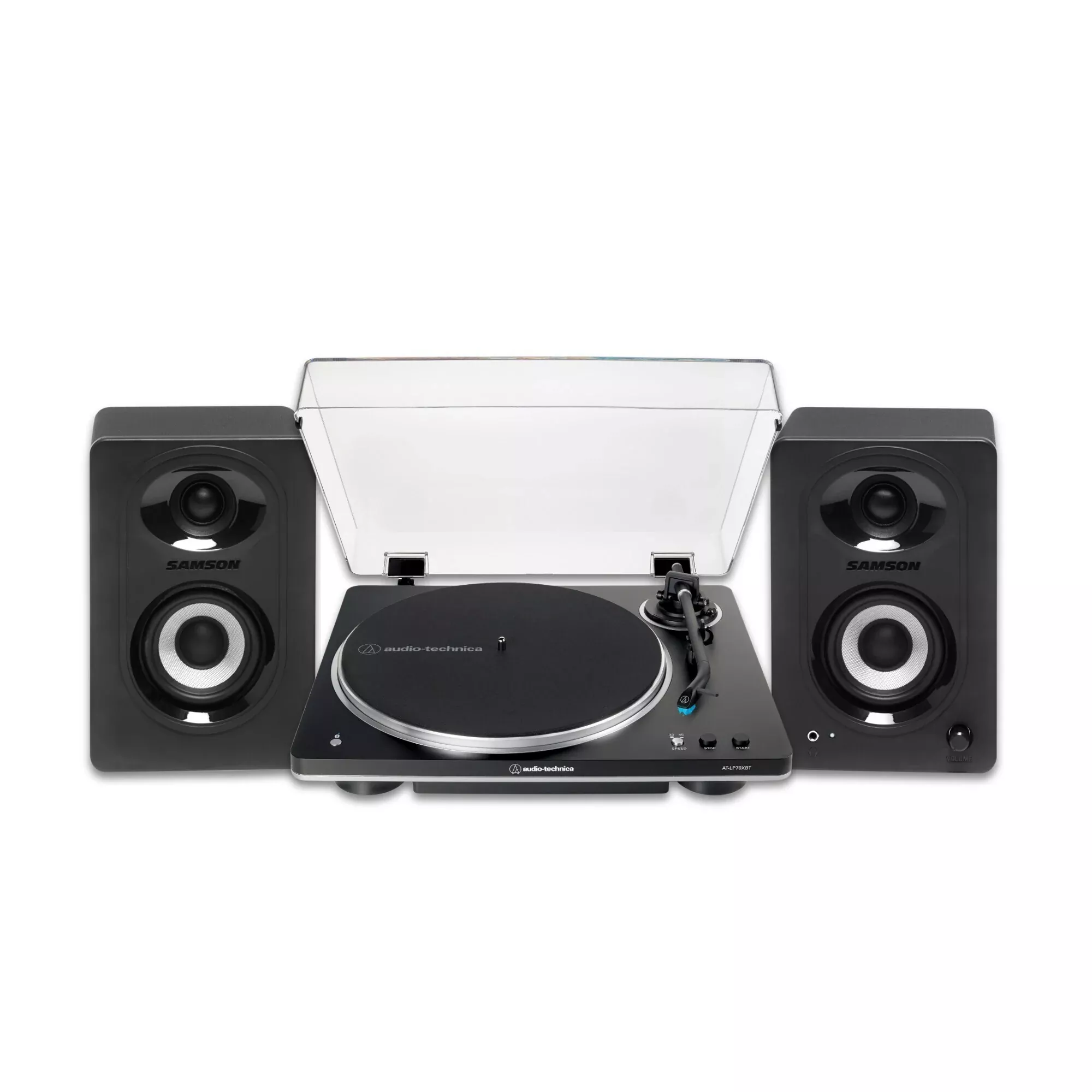 audio-technica-at-lp70xbt-bs-fully-automatic-belt-drive-bluetooth-turntable-kit Audio-Technica AT-LP70XBT-BS Fully Automatic Belt-Drive Bluetooth Turntable Kit