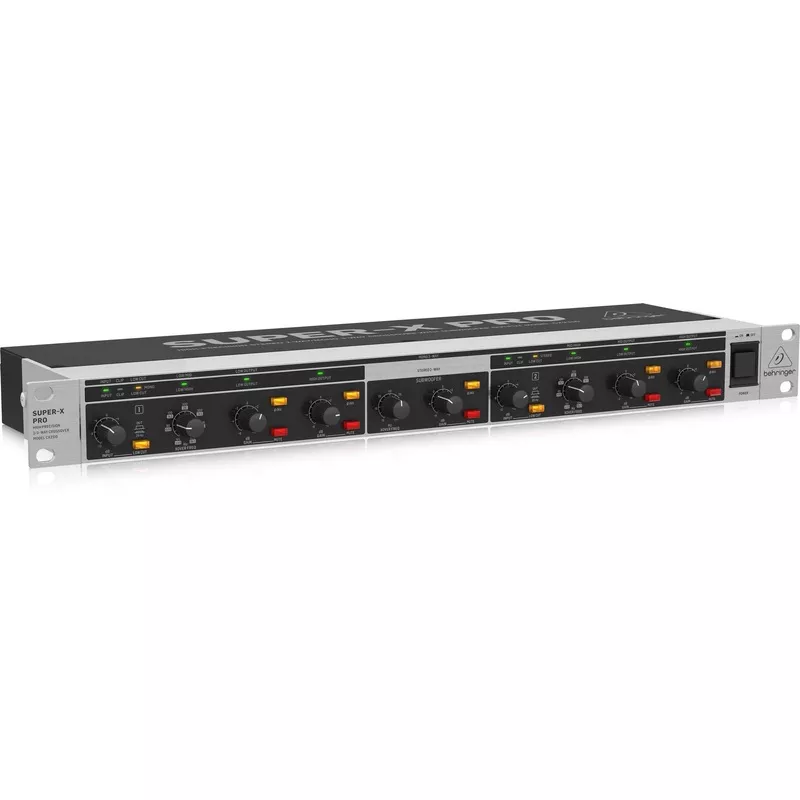 Behringer High-Precision Stereo 2-Way/Mono 3-Way Crossover w/ Subwoofer Output
