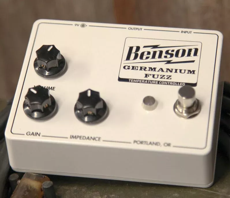benson-amps-germanium-fuzz-pedal-studio-white Benson Amps Germanium Fuzz Pedal - Studio White