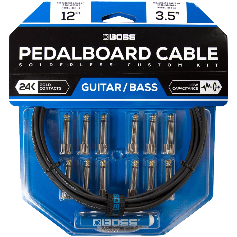 BOSS BCK-12 Solderless Pedalboard Cable Kit 12'