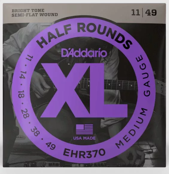 d-addario-ehr370-11-49-half-round-medium-set-guitar-strings D'Addario EHR370 11-49 Half Round Medium Set Guitar Strings