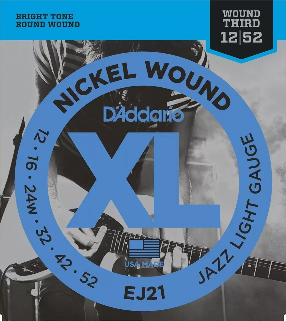 D'Addario EJ21 12-52 Nickel WoundElectric Guitar Strings