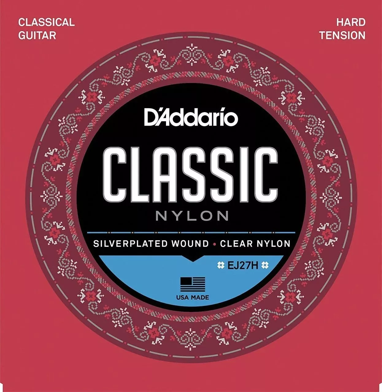 d-addario-ej27h-classic-hard-tension-nylon-classical-guitar-string-set D'Addario EJ27H Classic Hard Tension Nylon Classical Guitar String Set