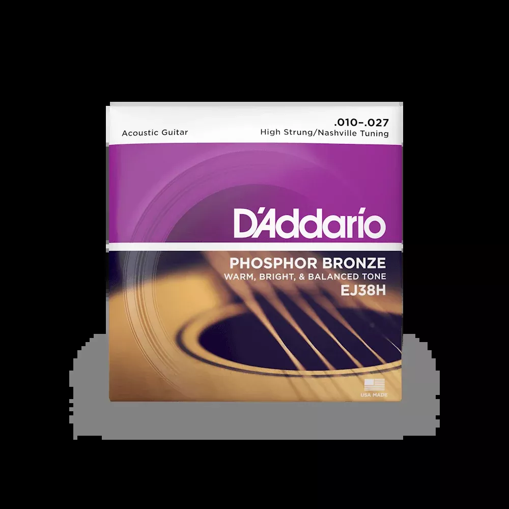 D'Addario EJ38H 10-27 High Strung/Nashville Tuning Acoustic Guitar String Set
