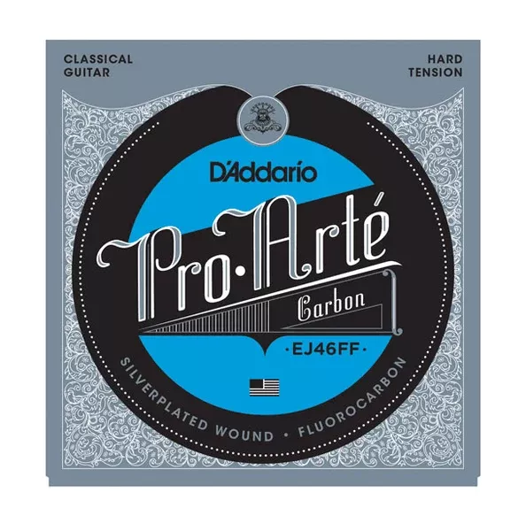 d-addario-ej46ff-pro-arte-carbon-classical-guitar-strings-dynacore-basses-hard-t D'ADDARIO EJ46FF Pro-Arte Carbon Classical Guitar Strings, Dynacore Basses, Hard Tension