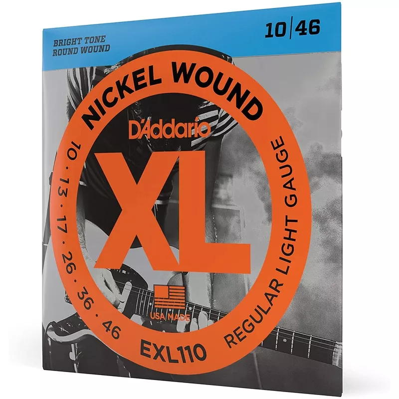 d-addario-exl110-nickel-wound-electric-guitar-strings-regular-light-10-46 D'Addario EXL110 Nickel Wound Electric Guitar Strings, Regular Light, 10-46