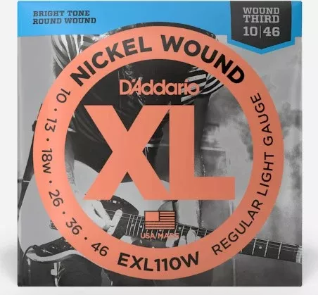d-addario-exl110w-regular-light-wound-3rd-electric-guitar-string-set-10-46 D'Addario EXL110W Regular Light, Wound 3rd,Electric Guitar String Set, 10-46
