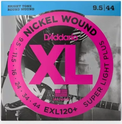 D'Addario EXL120+ 9.5-44 Super Light Plus Set Electric Guitar String Set
