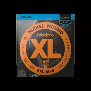 d-addario-exl160-5-50-135-bass-string-set D'Addario EXL160-5 50-135 Bass String Set