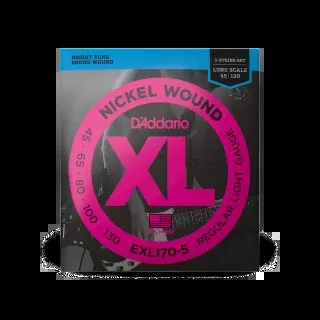 d-addario-exl170-5-45-130-bass-string-set D'Addario EXL170-5 45-130 Bass String Set