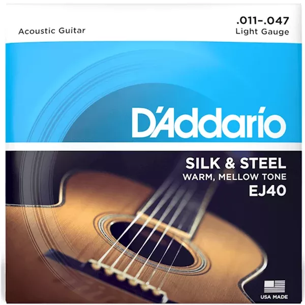 d-addario-j40-light-acoustic-guitar-strings-silk-steel D'ADDARIO J40 Light Acoustic Guitar Strings, Silk & Steel