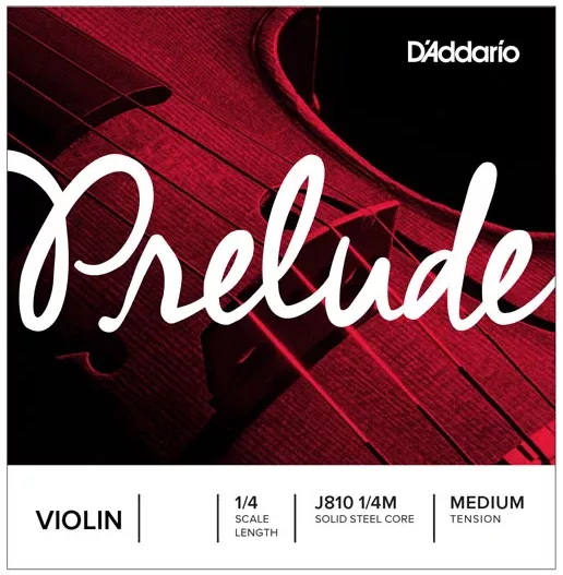 d-addario-j81214m-1-4-prelude-violin-single-string-medium-tension D'ADDARIO J81214M 1/4 Prelude Violin Single A String, Medium Tension