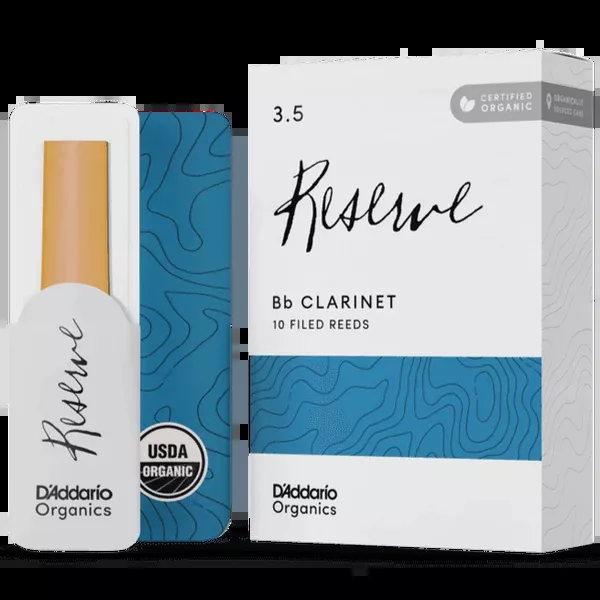 D'addario ODCR1035#3.5 Organic Reserve Bb Clarinet Reeds, 10-pack