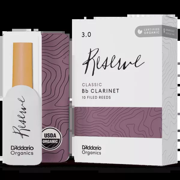 d-addario-odct1030-3-organic-reserve-classic-clarinet-reeds-10-pack D'addario ODCT1030 #3 Organic Reserve Classic Clarinet Reeds, 10 Pack