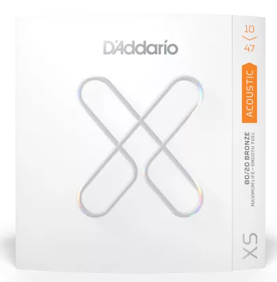 D’ADDARIO XS 80/20 BRONZE GUITAR STRING SET, EXTRA LIGHT