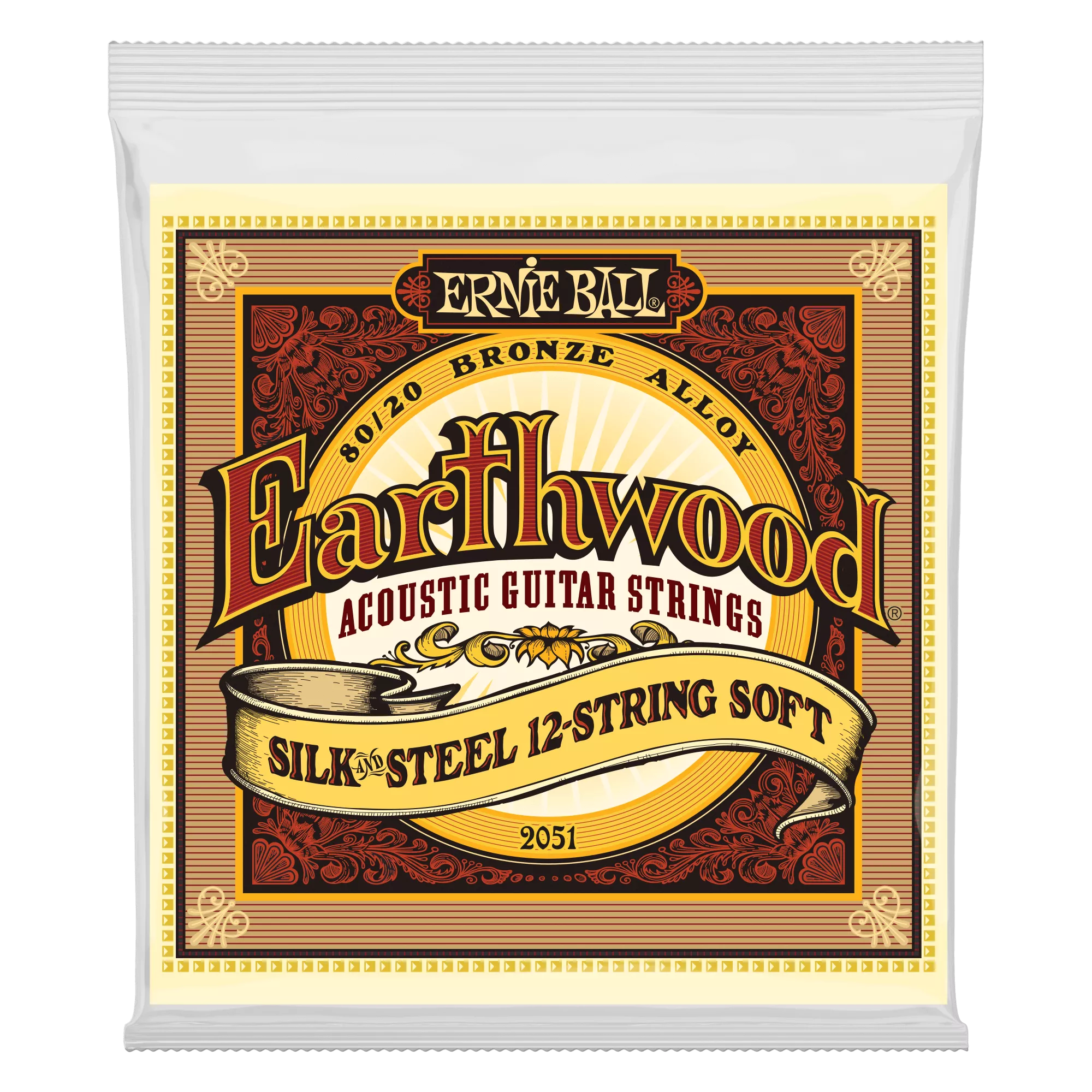 Earthwood Silk & Steel Soft 12-String 80/20 Bronze Acoustic Guitar Strings – 9-46 Gauge