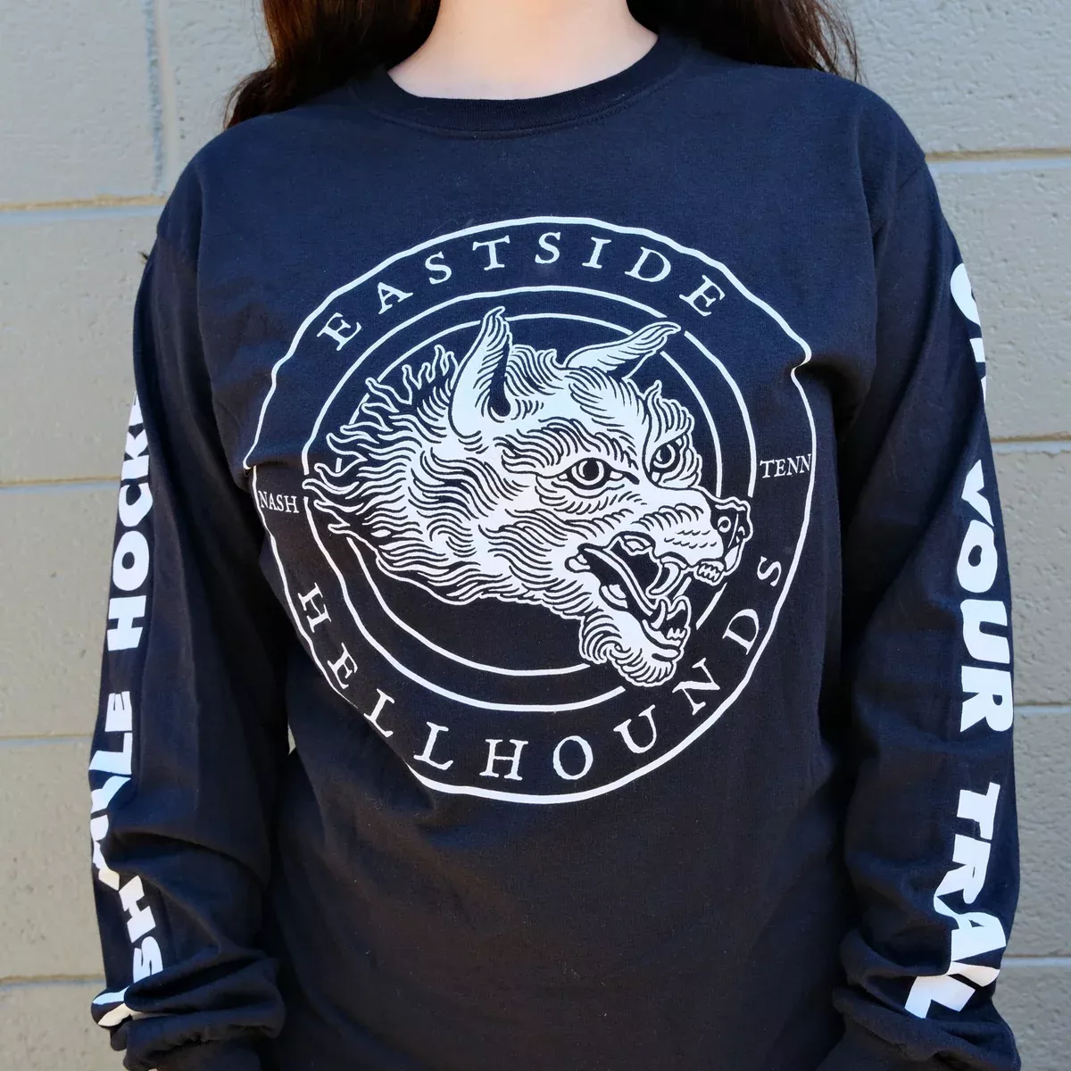eastside hellhounds hockey on your trail long sleeve