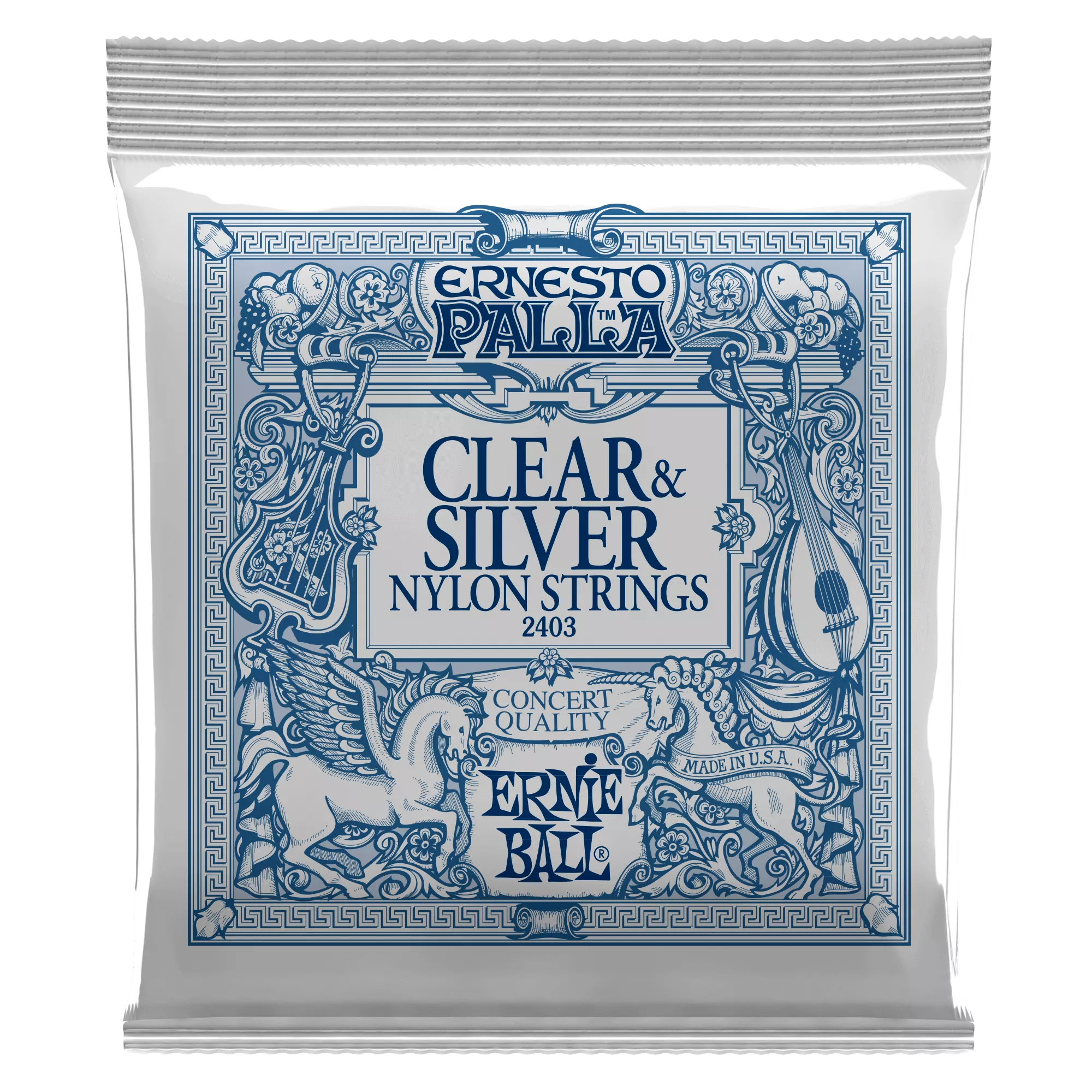 ernesto-palla-clear-silver-nylon-classical-guitar-strings Ernesto Palla Clear & Silver Nylon Classical Guitar Strings