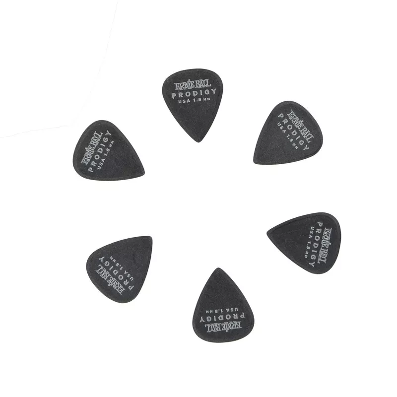 ernie-ball-prodigy-standard-black-guitar-picks-1-5mm Ernie Ball Prodigy Standard Black Guitar Picks, 1.5mm