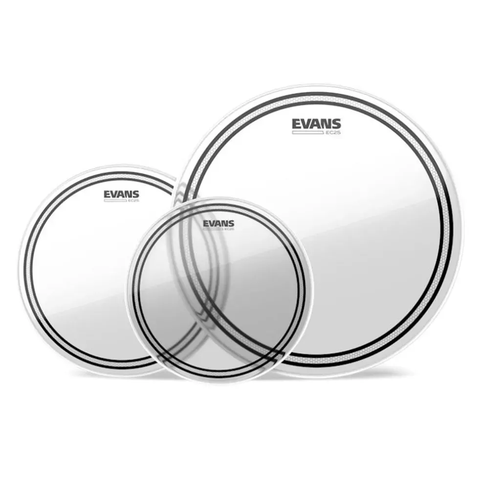 Evans EC2S Clear Rock Tom Pack – 10" 12" 16"