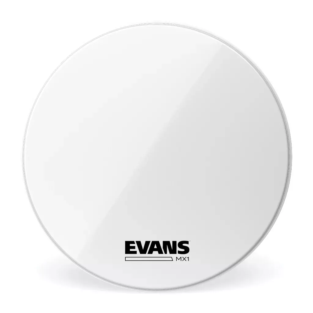evans-mx1-white-bd32mx1w-32-marching-bass-drum-head Evans MX1 White BD32MX1W 32" Marching Bass Drum Head