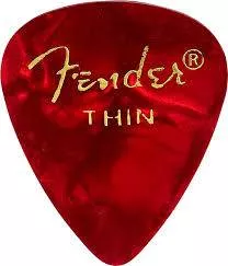 fender-0980351709-red-moto-thin-picks-12-pk FENDER #0980351709 Red Moto Thin Picks 12 Pk