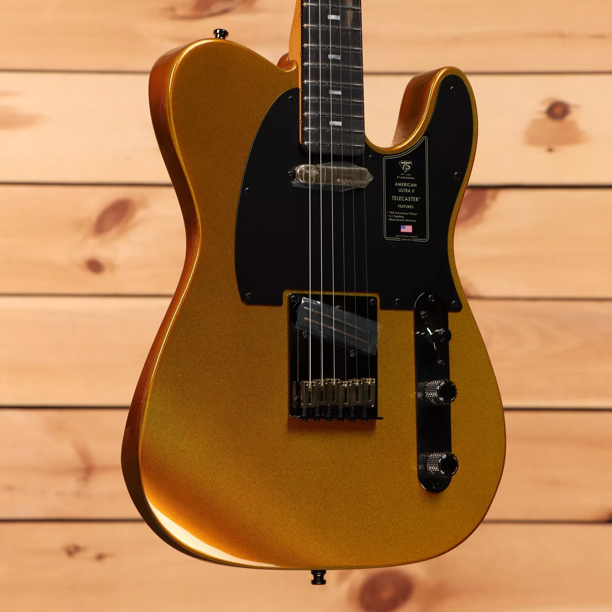 fender-75th-anniversary-american-ultra-ii-telecaster-liquid-gold Fender 75th Anniversary American Ultra II Telecaster - Liquid Gold