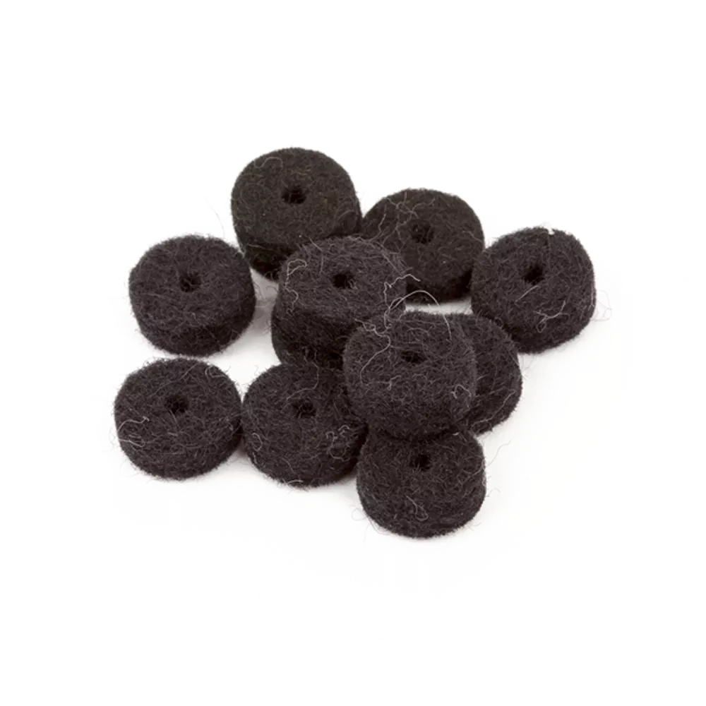Fender Strap Button Felt Washers - Black 12 Pack