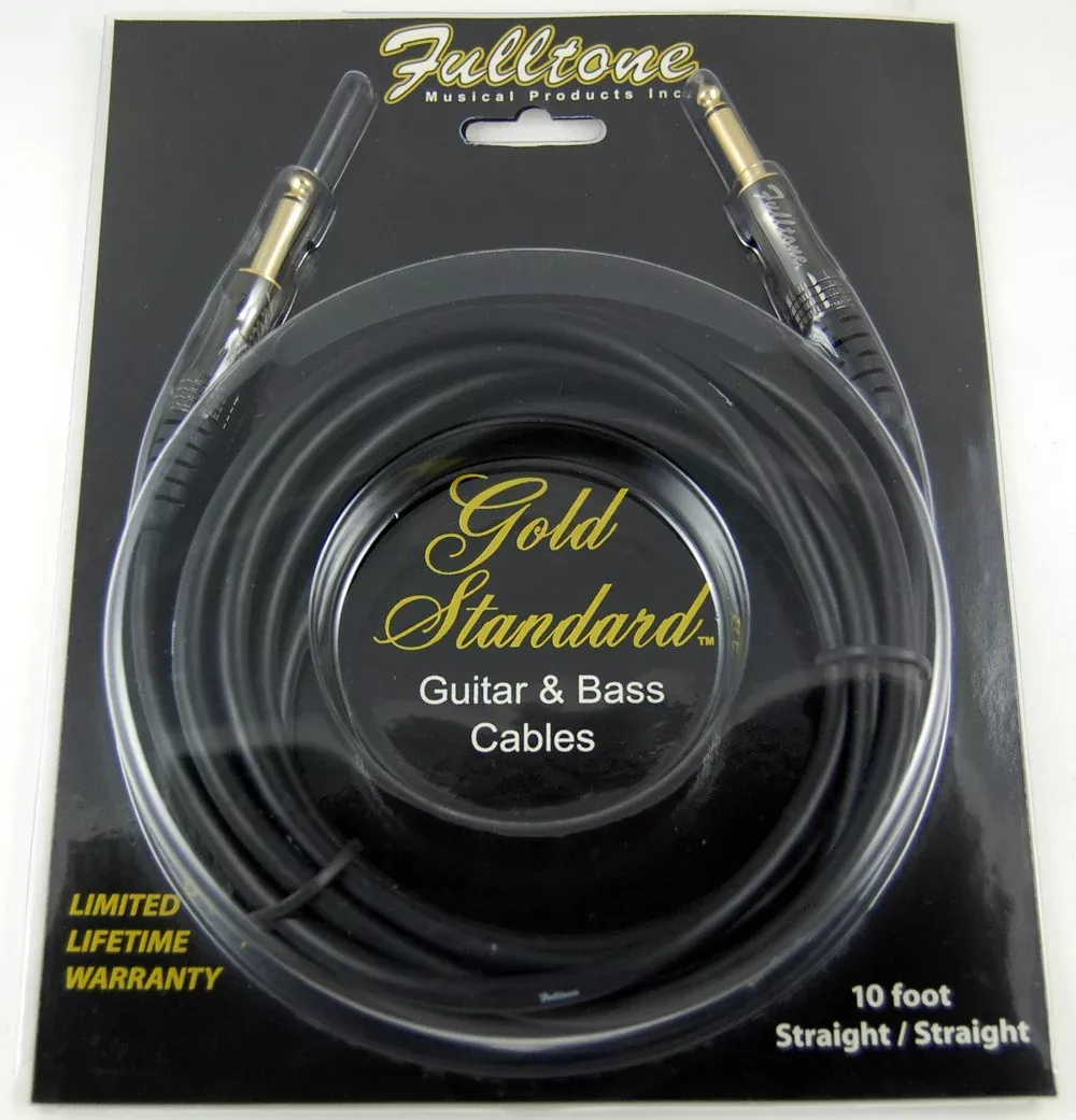 fulltone-gold-standard-10-guitar-cord-gs10-ss-straight-to-straight Fulltone Gold Standard 10' Guitar Cord GS10-SS (straight to straight)