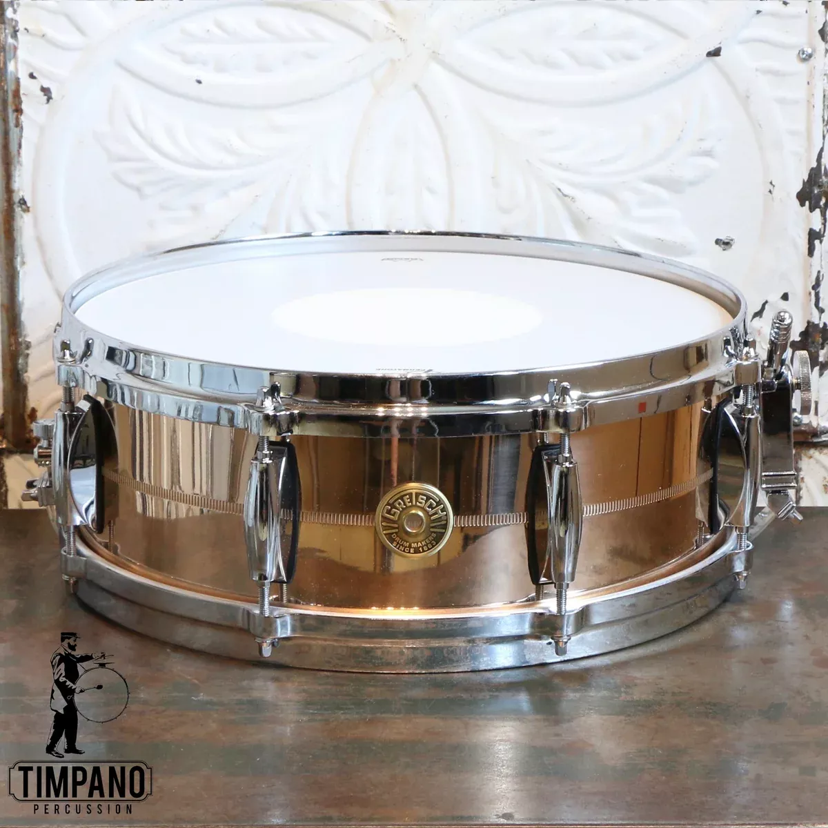 gretsch-usa-custom-bronze-snare-drum-14x5in Gretsch USA Custom Bronze Snare Drum 14X5in