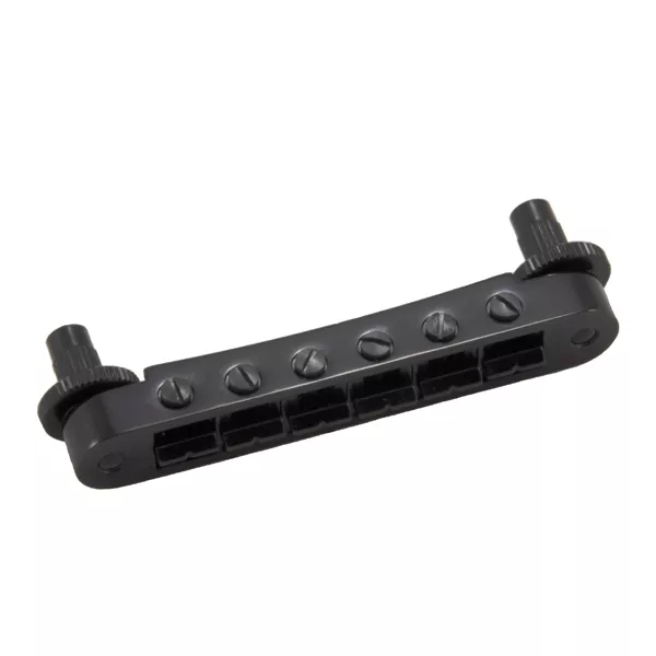 grover-tune-o-matic-guitar-bridge-black-chrome-notched GROVER TUNE-O-MATIC GUITAR BRIDGE BLACK CHROME (NOTCHED)