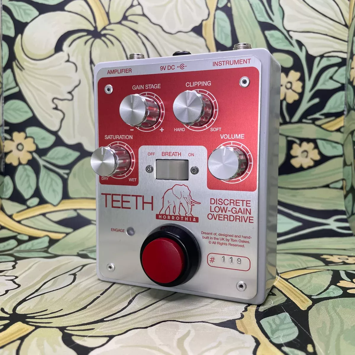 Horrothia Teeth Discrete Low-Gain Overdrive